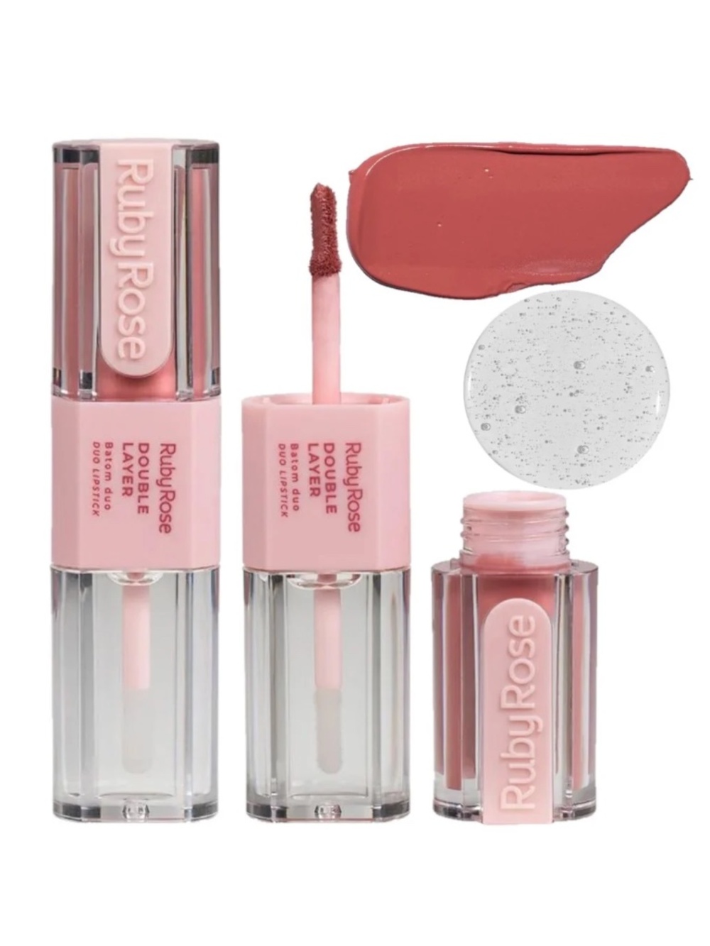 Ruby Rose 3-Pc Lip Bundle Lip Oil,Duo Lipstick & Aqua Tint Set- NEW - Picture 4 of 7